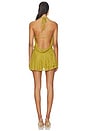 view 3 of 3 Katsia Mini Dress in Chartreuse