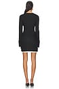 view 3 of 3 Vayda Mini Dress in Black & Cream