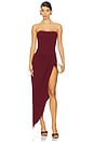 view 1 of 3 Victoria Corset Maxi Dress in Oxblood