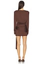 view 3 of 3 Miram Mini Dress In Dark Brown in Dark Brown