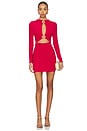 view 1 of 3 Sarah Cut Out Dress in Dark Red