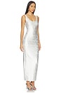 view 2 of 4 Perry Bandage Maxi Dress in Silver Metallic