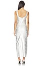 view 3 of 4 Perry Bandage Maxi Dress in Silver Metallic