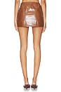 view 7 of 8 Nadira Faux Leather Skirt Set in Brown