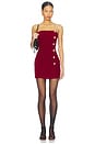 view 1 of 4 Veronica Mini Dress in Burgundy