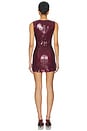 view 3 of 4 Delia Mini Dress in Oxblood