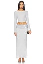 view 1 of 4 ENSEMBLE JUPE YARA in Light Grey