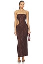 view 1 of 4 VESTIDO SONNET in Brown