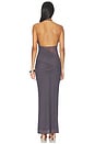 view 4 of 4 Dynasty Halter Maxi Dress in Dark Grey