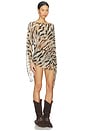 view 3 of 4 Azarlia Mini Dress in Tiger Print