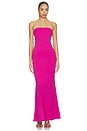 view 1 of 3 Saphira Strapless Gown in Pink