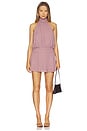 view 1 of 3 Shaza Halter Mini Dress in Dusty Mauve
