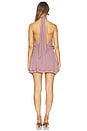 view 3 of 3 Shaza Halter Mini Dress in Dusty Mauve