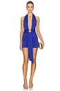 view 1 of 3 Kingsley Halter Mini Dress in Cobalt