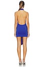 view 3 of 3 Kingsley Halter Mini Dress in Cobalt