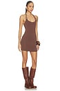 view 2 of 4 Blanche Halter Mini Dress in Brown