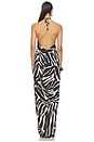 view 3 of 3 Jaslynn Halter Maxi Dress in Zebra Print