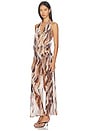 view 2 of 3 Tovianna Halter Maxi Dress in Brown Multi