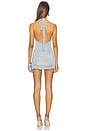 view 3 of 4 Xanthe Halter Mini Dress in Grey
