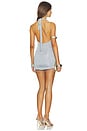 view 4 of 4 Xanthe Halter Mini Dress in Grey