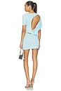 view 1 of 3 x Emma Rose Carys Drape Mini Dress in Ice Blue