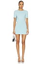 view 2 of 3 x Emma Rose Carys Drape Mini Dress in Ice Blue