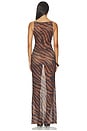 view 3 of 3 VESTIDO RIVI in Brown Zebra
