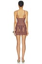 view 3 of 4 VESTIDO MAGNOLIA in Burgundy Metallic