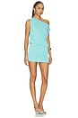 view 2 of 3 Amity Off Shoulder Mini Dress in Aqua