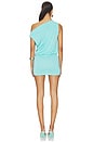 view 3 of 3 Amity Off Shoulder Mini Dress in Aqua