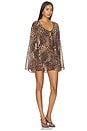 view 2 of 3 Phaedra Mini Dress in Leopard