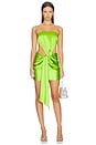 view 1 of 3 Bronnie Strapless Mini Dress in Green