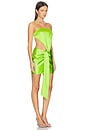 view 2 of 3 Bronnie Strapless Mini Dress in Green