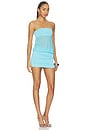 view 2 of 3 ROBE AMINA in Aqua Blue