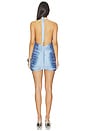 view 3 of 4 Keoni Fringe Mini Dress in Baby Blue