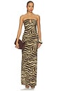 view 1 of 3 ROBE RIYA in Zebra Print