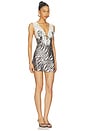 view 2 of 3 Saanvi Mini Dress in Zebra Print