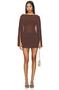 view 1 of 3 Danni Poncho Set in Brown