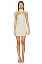 view 1 of 4 Charlie Knot Front Knit Dress in Nude Metallic