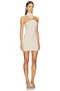 view 2 of 4 Charlie Knot Front Knit Dress in Nude Metallic