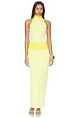 view 1 of 4 Sabriana Gown in Yellow