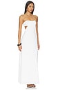 view 2 of 3 Karrie Strapless Maxi Dress in White