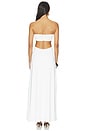 view 3 of 3 Karrie Strapless Maxi Dress in White