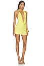view 2 of 3 Blaise Halter Mini Dress in Yellow
