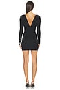 view 4 of 3 Nyssa Mini Dress in Black