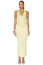 view 1 of 3 Arlette Halter Maxi Dress in Butter Yellow