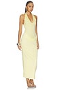 view 2 of 3 Arlette Halter Maxi Dress in Butter Yellow