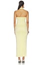 view 3 of 3 Arlette Halter Maxi Dress in Butter Yellow