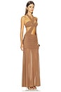 view 2 of 3 VESTIDO CALLISTA in Brown