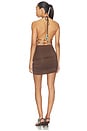 view 1 of 4 Verity Beaded Mini Dress in Brown